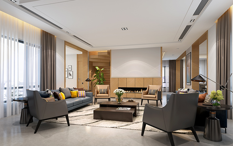 昆山别墅装修：阳明山庄700平米北欧装修风格！