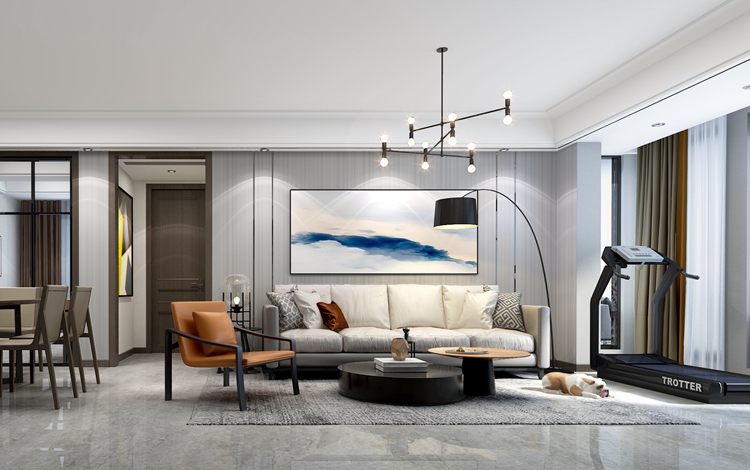 【红蚂蚁装饰】昆山万科云岭公寓138平现代美宅效果图赏析