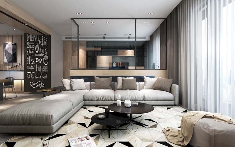 【红蚂蚁装饰】狮山御园169平现代工业风装修设计案例