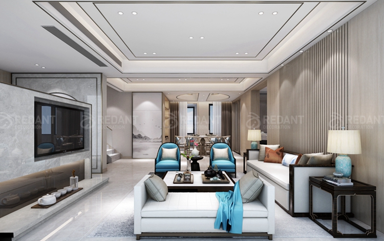 苏州装修公司红蚂蚁装饰新中式轻奢案例赏析