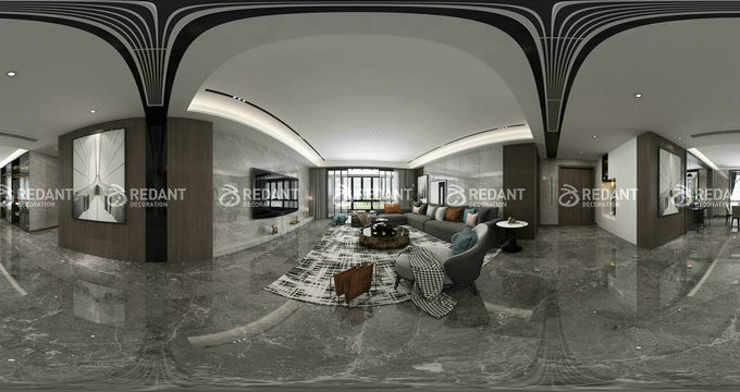 红蚂蚁装饰分享紫云名邸现代风格别墅案例